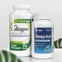 HealthA2Z ® Sleep & Reyoundate Combo Sleep Aid 50mg Difenhydramine HCl (250 Softgels) Multi kolagen pilulky, 1735 mg (270 kolagen kapsle) - Bundle Deal!