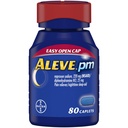 Aluve PM Caplet, Fast acting Sleep Aid and Pain Relief for Heads, Muscle Aches, Non- Habit Forming 220 mg Naproxen Sodná sůl a 25 mg Difenhydramin HCl Kapsle, 80 Počet
