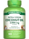 Příroda je pravda Kokosový olej dodatek 124; 100 Softgels curring MCTs current 124; Non- GMO & gluten zdarma
