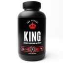 Nejzdatnější král - Testosteron Booster Dodatek - Podporuje Hormonální zdraví, Stamina, & Síla - Zahrnuje Tráva krmené hovězí játra, Bone Marrow, srdce & Testicle - 180 Kapsle