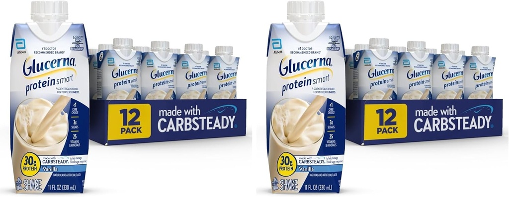 Glucerna - 30G, Vanilla, 12 Počet (Balení po 2)