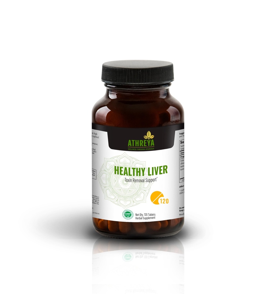 Athreya Byliny Zdravá Játra Tablety 124; 120 Tablety 124; Ayurvedic Herbal Směs Podporuje Toxin Odstranění 124; Podporuje péče o játra 124; Udržovat Imunitation 124; Vegan, Non- GMO 124; 30 Day Supply