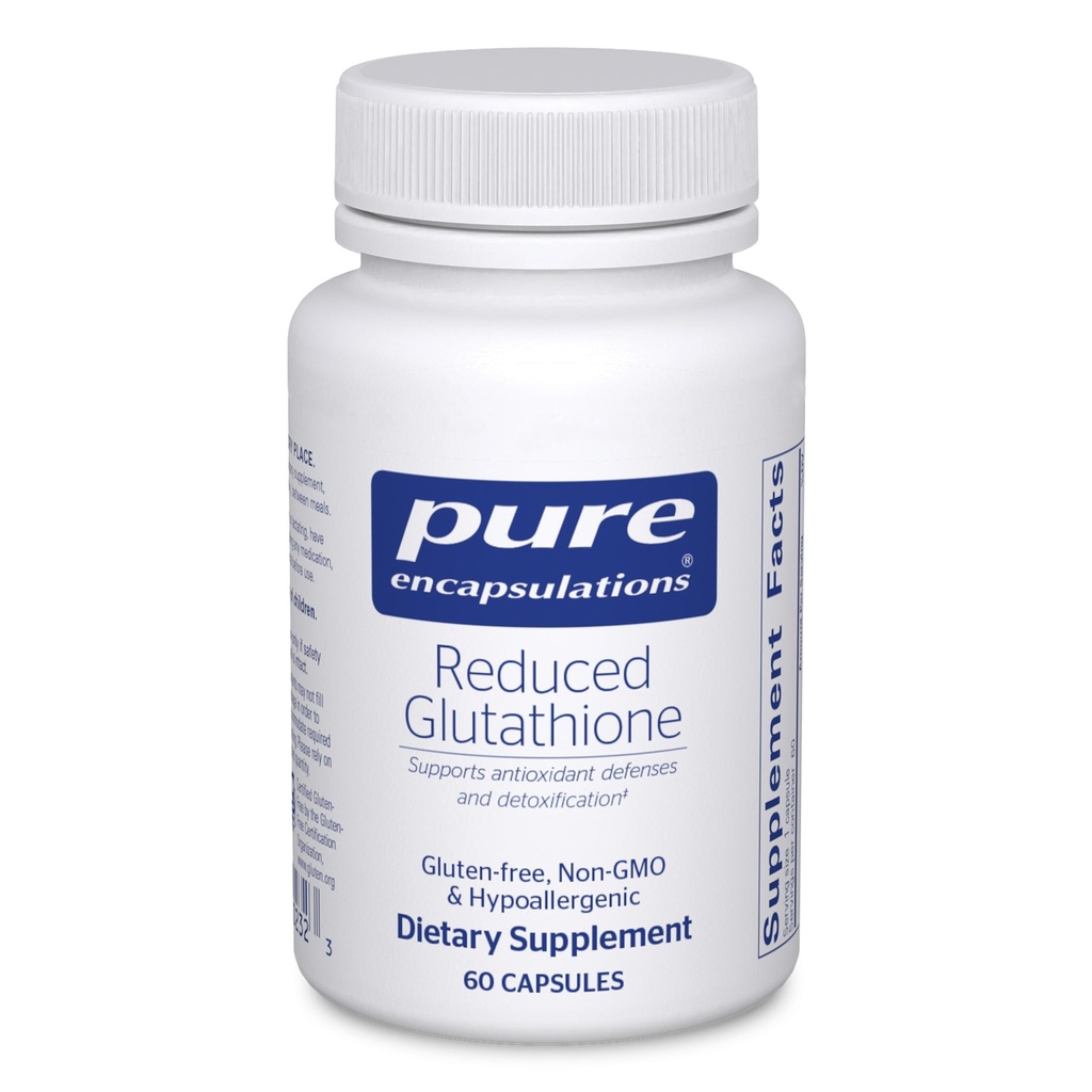 Čisté Enkapsulations Reduced Glutathione CLAS124; Hypoalergenní Antioxidant dodatek k podpoře zdraví jater a buněk * CLAS124; 60 Kapsle