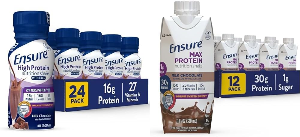 Zajistit vysoce proteinový nutriční Shake s fiber & Max protein nutriční Shake s 30g proteinu, 1g cukru, High protein Shake, mléčná čokoláda, 11 Fl Oz (balení po 12), tekutý, halal