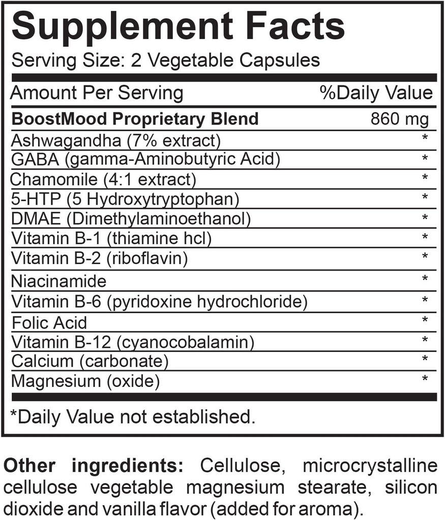 BoostMood Natural Mood Podpora Dietní dodatek