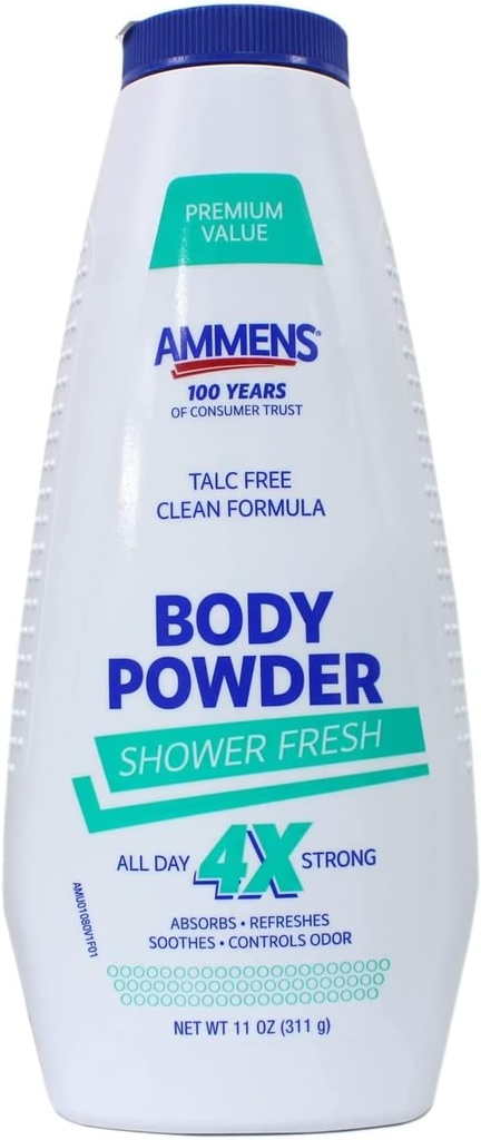 Ammens medikované prášek sprcha čerstvé 11 oz (balení po 2)