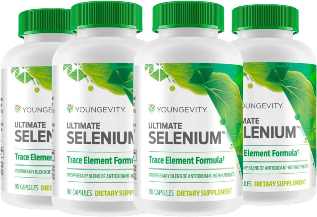 (INTERNATIONAL SHIPPING) Youngevity Ultimate Selen 100 mcg 4 Lahvičky 90 Kapsle Každý