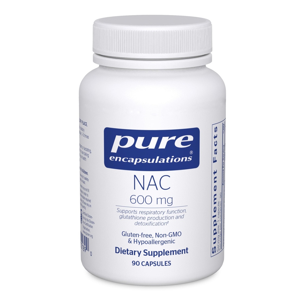 Čisté enkapsulace NAC 600 mg - N- acetyl cystein NAC doplněk pro Lung Health & Imunitary Support, Jaterní podpora a antioxidanty * - s Freeform N- Acetyl- L- Cysteine - 90 Kapsle