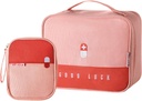 paerma Prázdná první pomoc tašky Cestovní lékařské dodávky Izolovaný Medicine Bag Pohodlné bezpečnostní Kit oblek pro rodinu Outdoor turistika Camping Car Office Workplace, Pink