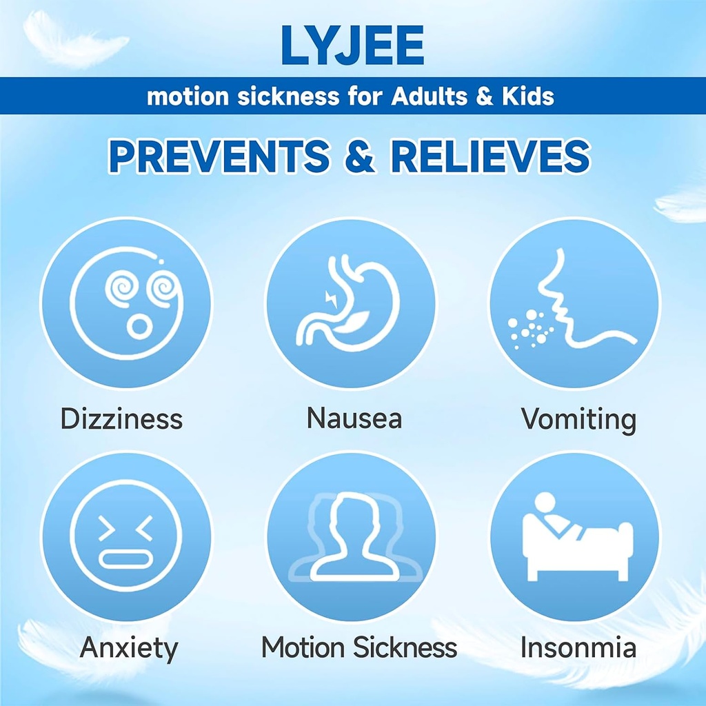 LYJEE Motion Nemoci Bands Anti Nausea Náramek pro dospělé a děti Ráno Nemoci Relief pro těhotné ženy Akupresura Nausea Relief pro auto, moře, Air Nemoci (zelená)