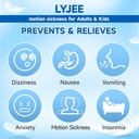 LYJEE Motion Nemoci Bands Anti Nausea Náramek pro dospělé a děti Ráno Nemoci Relief pro těhotné ženy Akupresura Nausea Relief pro auto, moře, Air Nemoci (zelená)