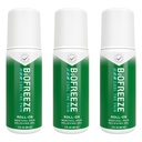 Biofreeze Roll On Pain Relief for Knee, Neck, Hip, Joint, Rameno, & Simple Backache, Artritis Pain Reliever, Sore Muscle Relief, Roll On Menthol Gel 3 Fl Oz (balení po 3)