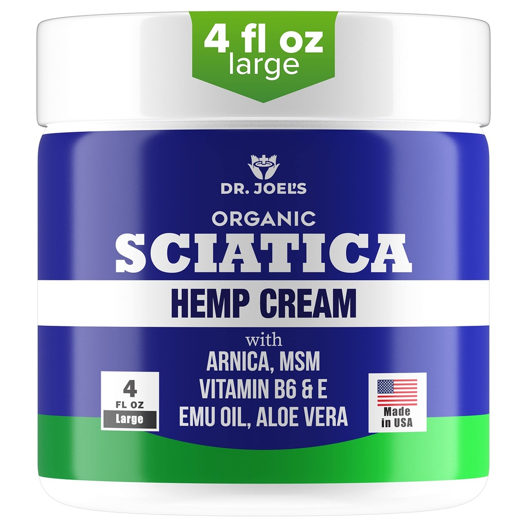 Sciatica Cream - Premium Sciatica Cream - Rychlá absorpce a maximální úleva - 4 oz Large Value Pack - Vyrobeno v USA
