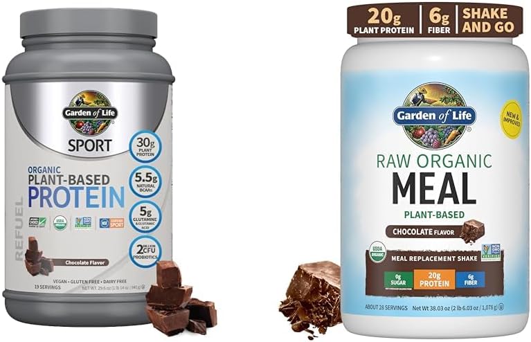 Zahrada života Organic Vegan Sport Protein Powder, Chocolate - Probiotika a syrové organické stravovací třesky