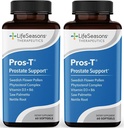 Pros-T - Dodatek k podpoře prostaty - Saw Palmetto, Phytosterol, Zinek, Kopřiva, Vitamin D-3 & B6 - Podpora zdravé funkce prostaty a normálního močení - Zlepšit Tkáň - 60 Softgels (Balení 2)