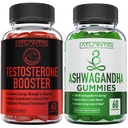 Atlantis Nutrition Testosteron Booster 2- Pack (120 Gummies) + Ashwagandha 60 Gummies