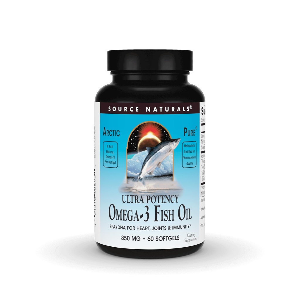 Zdroj Naturals ArcticPure Ultra Potency 850 mg Omega33 Fish Oil - 60 Softgels