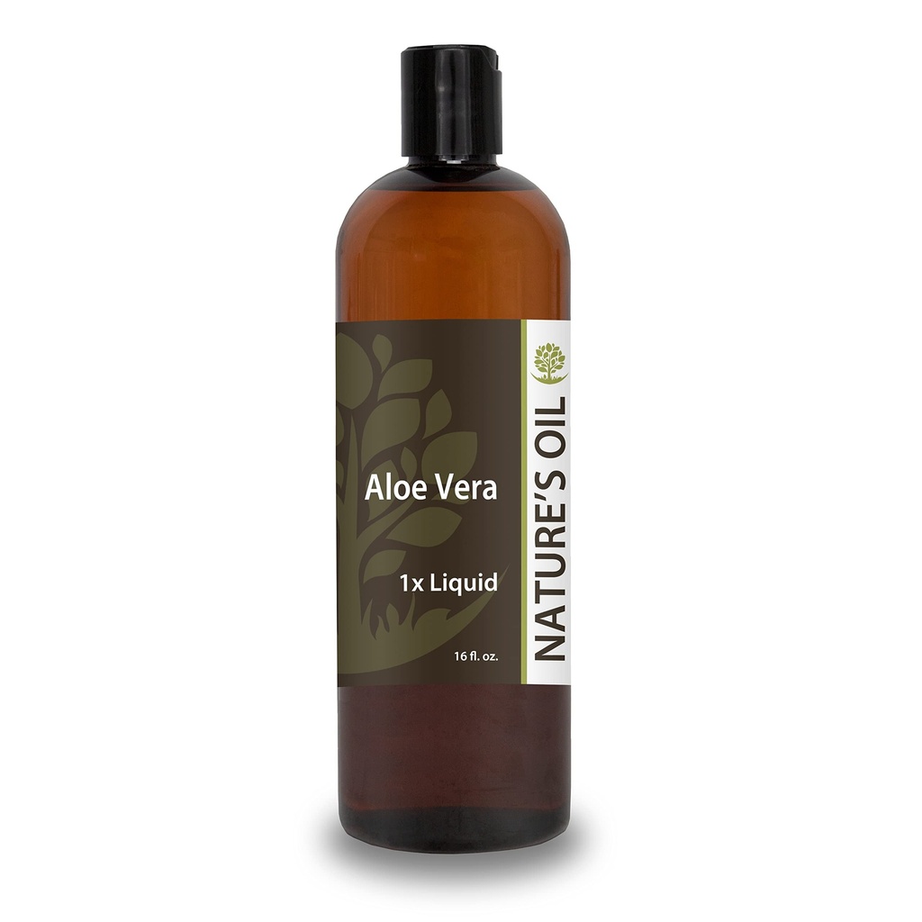 Přírodní olej Aloe Vera Liquid 1x, 16oz, čistý Aloe extrakt pro péči o pleť, péči o vlasy, a DIY osobní péče