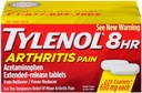 Tylenol 8 hodinová Artritida Bolest Reliever Horečka Reducer Rozšířená uvolnění Caplet, 225 Počet