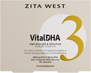 Zita West Vital DHA - Prenatal DHA a EPA se zinkem pro plodnost, těhotenství a kojení - Omega 3 pro vývoj mozku - 60 Kapsle (1 měsíční dodávka)