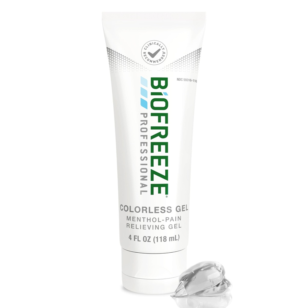 Biofreeze Professional Gel Pain Relief, Knee & Lower Back Pain Relief, Artritis Pain Reliever, Sore Muscle Relief, Neck Pain Relief, Chlazení kloubní bolest Relief, Barevné Menthol Gel 4 Fl Oz