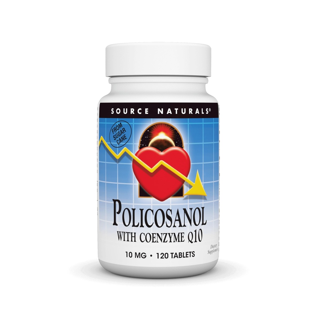 Zdroj Naturals Policosanol s Coenzym Q10, 10 Mg- 120 Tablety