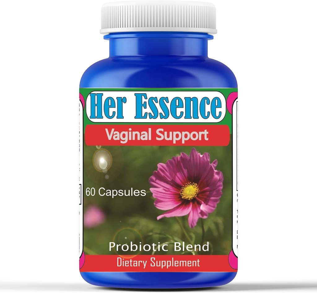 Její esence Womens Probiotika pro Gut zdraví, Prebiotika a Probiotika pro ženy Digestivní zdraví & pH Balance, Imunitní podpora a Gut zdraví, Flora Balance, Lepek & Soy Free, 60 Kapsle