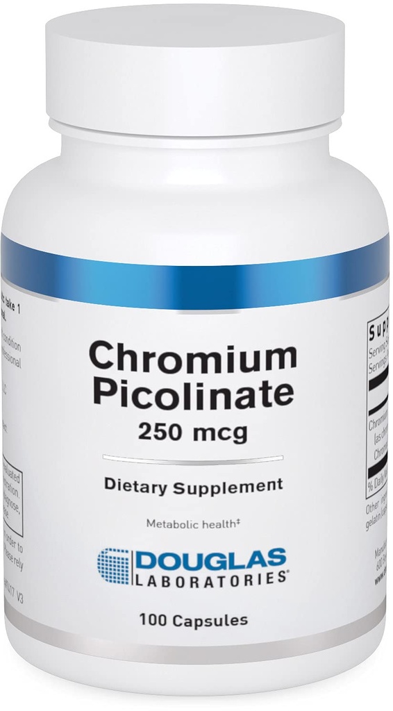 Douglas Laboratories Chromium Picolinate (250 mcg) PHI124; Podporuje zdravý metabolismus PHI124; 100 Kapsle