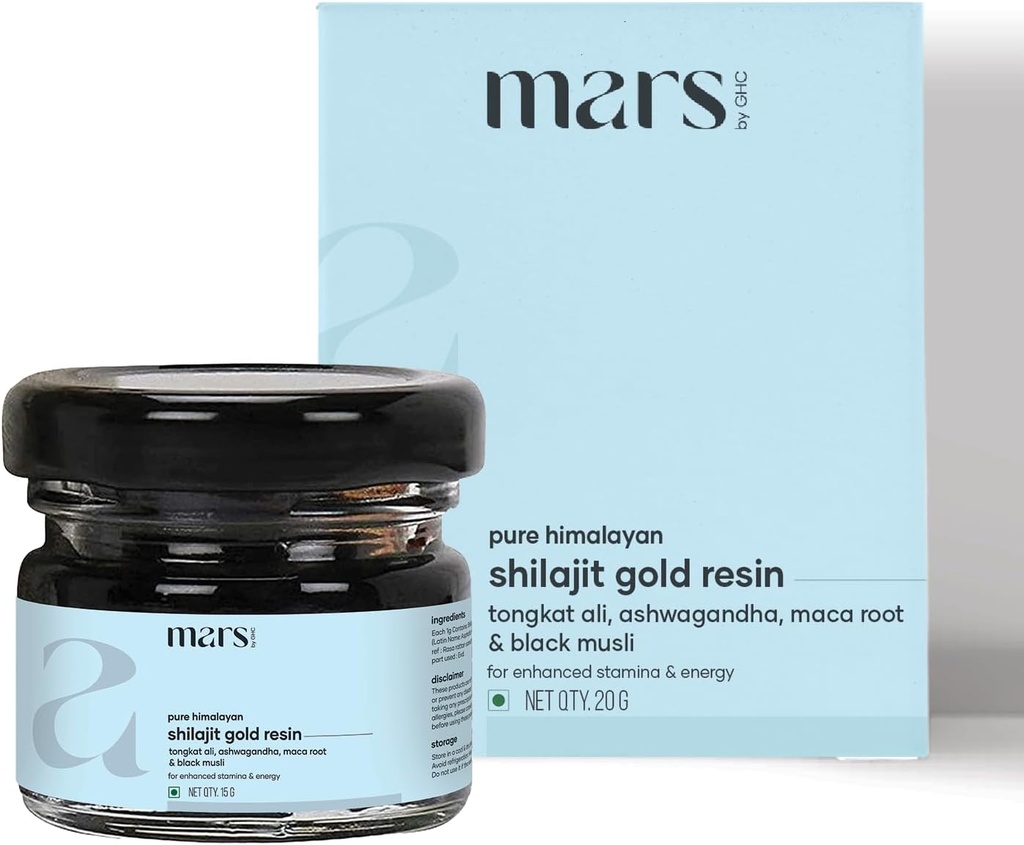 Mars by GHC Pure Himalayan Shilajit Gold (Resin) Pohon s Shilajit a Surgemax - 20g - Balení po 1 g 124; Pure Organic Shilajit Resin vyrobené z Himalájí