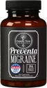 Preventa Migréna Relief Dodatek - PA- Free Butterbur, Magnesium, Riboflavin, Horečka - Denní bolest hlavy Prevence - 60 Kapsle