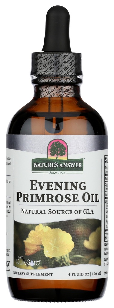 Odpověď přírody Liquid večer Primrose Oil 4oz Liquid Oil 124; Cold Pressed Oil 124; Essential All Natural Moisturizer for Hair, Skin, Nails Oil 124; Rosacea Psoriasis Eczema Relief 124; Single Count