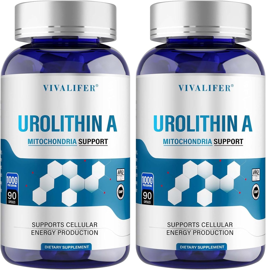 Urolithin A dodatek 1000 mg, 180 Softgels Výkonná antioxidant ochrana, Podpora zdraví stárnutí & Mitochondrial Zdraví a Opravy buněk podporu pro muže a ženy