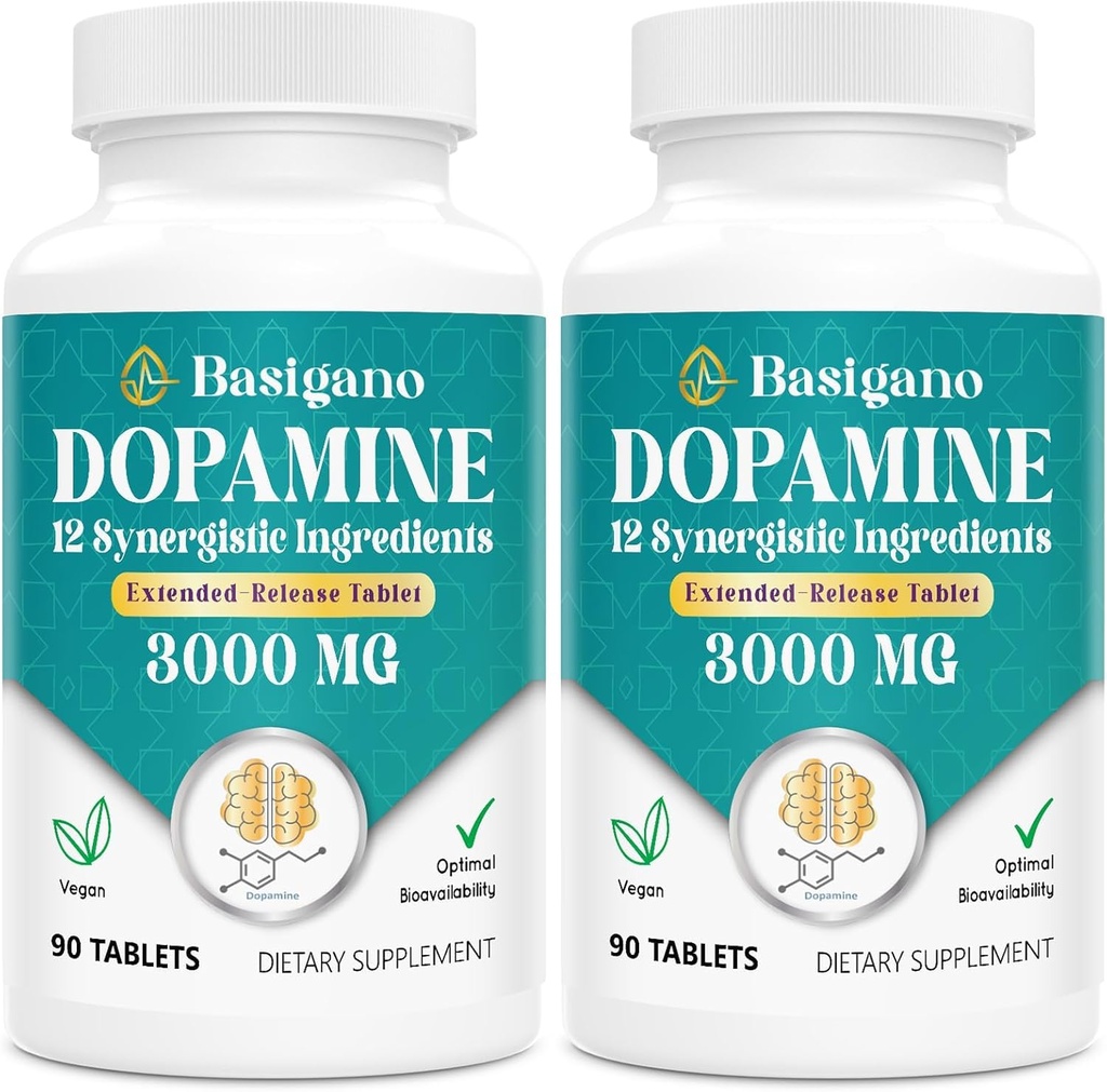 Přírodní Dopamin dodatek - Bezlepkové - 90 Tablety (Balení po 2)