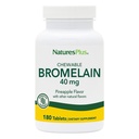Natures Plus Chewable Bromelain - 40 mg - přírodní doplněk proteolytického enzymu - 180 žvýkací tablety (180 porcí)
