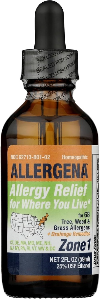 PROGENA - Alergena Zone 1 - Alergie Relief Drops (2 FL Ounce)
