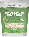 Dr. Mercola Organic Whole Husk Psyllium dietní dodatek, 68 Servings (12 Ounces), Dobrý zdroj stravovacích vláken, podporuje stravovací zdraví, Non GMO, gluten zdarma, Soy Free, USDA Organic