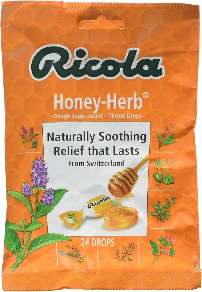 Ricola Natural Honey Herb 24 kapky