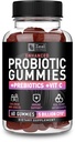 Probiotické gumy pro dospělé a děti (60 Počet 124; 5 miliard CFU) w / Organic Berry Antioxidants & Vitamin C pro imunitní podporu a trávení gummy- Prebiotika a probiotika pro ženy Gumy