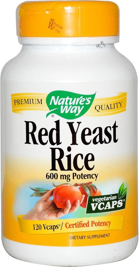Nature 's Way Red Yeast Rice, 500mg 120 Vegetariánských kapslí