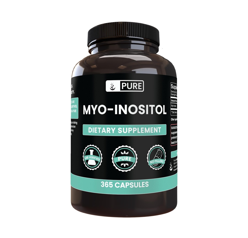 Myo- Inositol (365 tobolek) Ne hořčík nebo rýžové plnidla, Vždy čisté, Laboratorní ověřené