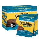 Med Stinger Organic gluten zdarma cookies & Cream Waffle, Energy Strooplatbel pro cvičení, Vytrvalost a výkon, Sportovní výživa pro domácí & Gym, Pre & Během cvičení, 16 Waffles, 16.96 Ounce