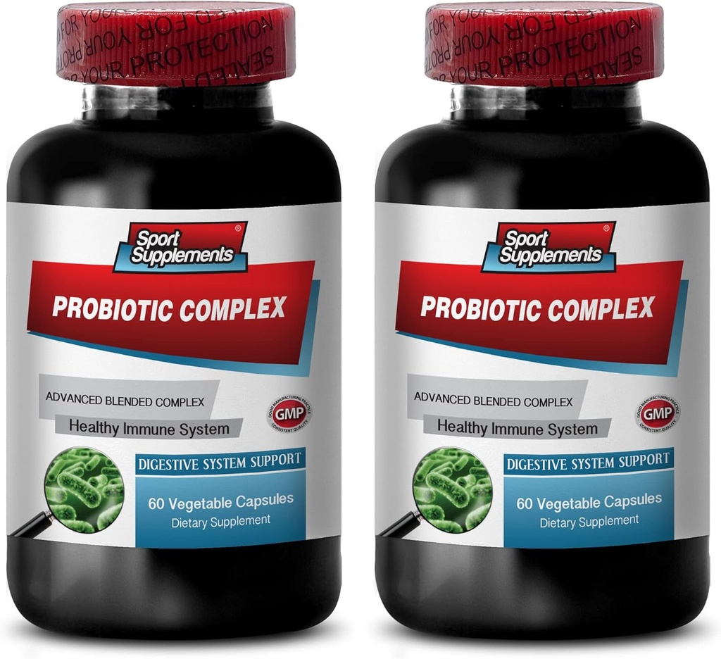 Zdravá strava - PROBIOTIC Pokročilý komplex pro trávicí systém - Probiotická Bacillus, Digestivní doplňky, bifidobacterium lactis, probiotická multi enzyme Digestivní vzorec, 2B 120 Caps