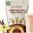 WitiWiti Vegan Meal Replacement, Vanilla - Plant Based Protein Powder 23g - Superfood, Green, Prebiotika, Vitamíny a minerály - Dairy & Gluten Free - Vše v jednom Shake pro ženy a muže, 15 Svgs