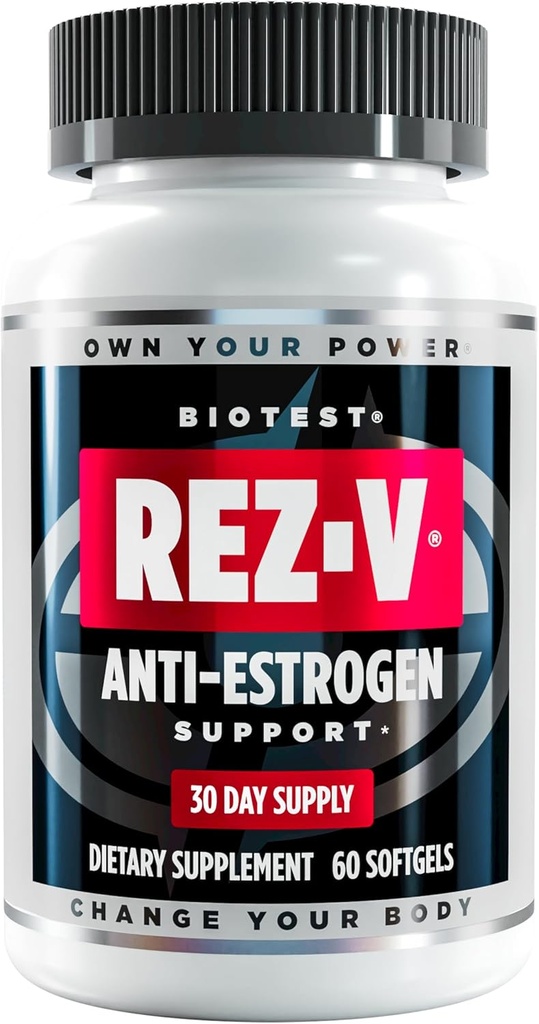 Biotest Rez-V - High- Absorpční Resveratrol pro antiestrogenovou podporu + buněčné zdraví - 60 Softgels