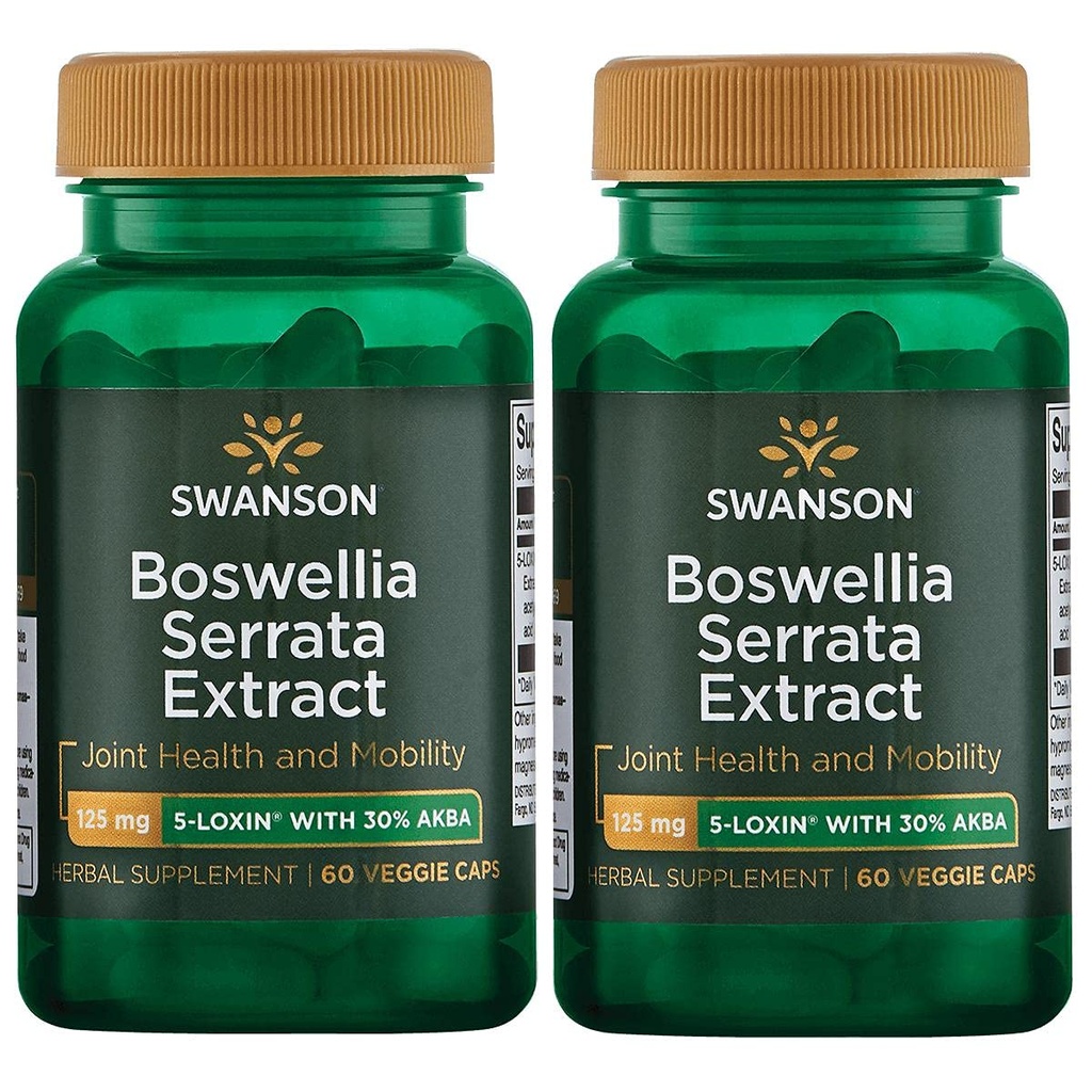 Swanson Boswellia Serrata Extract 125 mg 60 Veg Caps (2 balení)