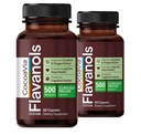CocoaVia Cardio Zdraví Dodatek, 60 Den, 500mg kakaové flavanoly, Podpora srdce zdraví, Zvýšení oxidu dusnatého, krevní oběh, Energie, Vegan, Tmavá čokoláda, 120 Kapsle
