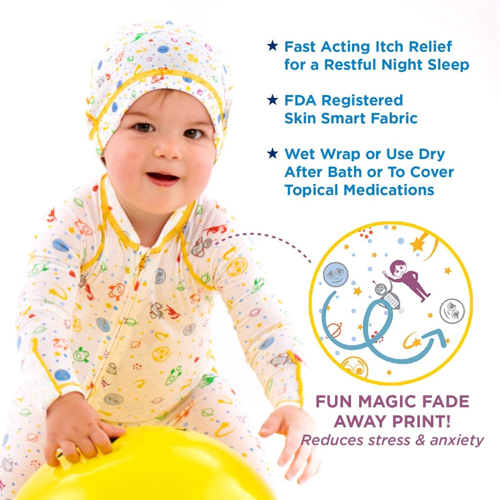 Eczema Kolébka Cap Vyrážka + Itch Relief pro středně těžké až těžké Skalp Eczema & Seborrheic Dermatitida Spánková léčba - Baby & Toddler