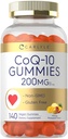 Carlyle CoQ10 200 mg gumové gumy 124; 140 počítat 124; Mango Ananas Flavor 124; Vegan, Non- GMO, gluten zdarma dodatek