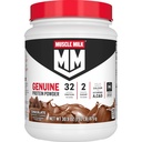 Muscle Milk Genuine Protein Powder, Chocolate, 1.93 Pounds, 13 Servings, 32g Protein, 2g Cukr, vápník, vitaminy A, C & D, NSF Certified for Sport, Energizing Snack, Balení May Vars