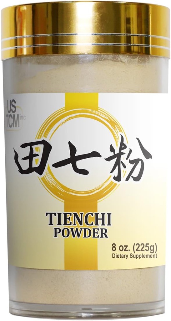 100% čistý Tienchi Powder Pseudoginseng Notoginseng Sanqi Powder Tienchi Ginseng Powder Current 120meques (8oz)